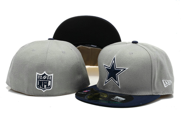 Dallas Cowboys Grey Fitted Hat 60D 0721